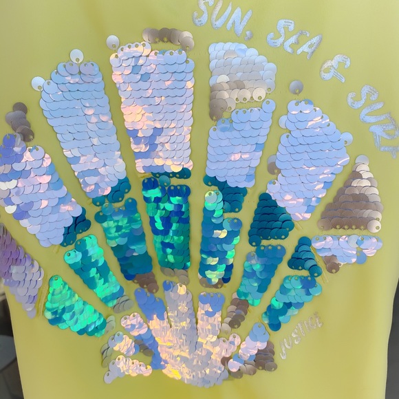 New Gymboree Shell Sequins Swimsuit - Picture 6 of 10